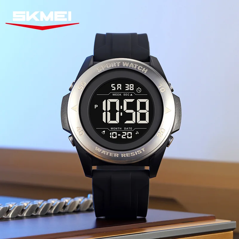 

SKMEI креативный будильник Chrono цифровые часы обратный отсчет военные спортивные наручные часы для мужчин женщин водонепроницаемые электронные часы с датой