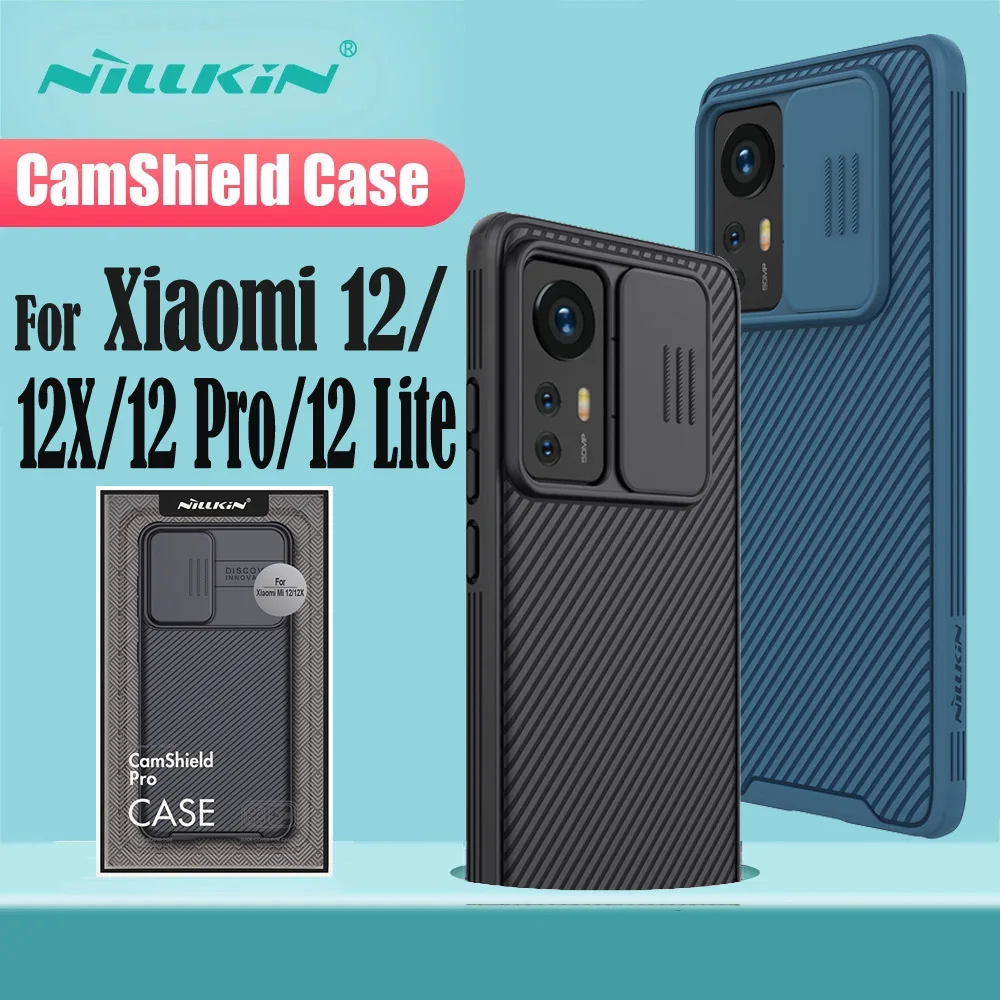 For Xiaomi Mi 12 12X 12 Pro Case NILLKIN CamShield Pro Case Slide Camera Lens Privacy Protection Back Cover For Xiaomi 12 Lite