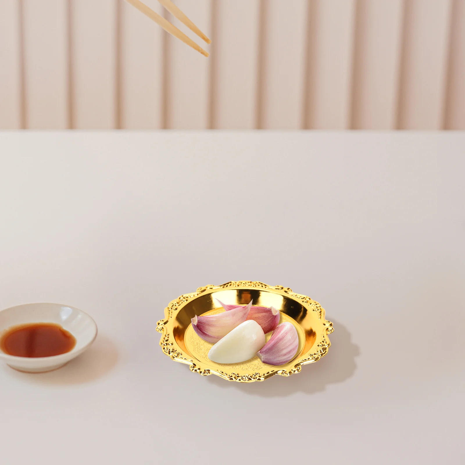 

6pcs Mini Snack Dishes Vintage Style Appetizer Serving Tray For Fruit Nut Candy Dry Food Party Platter Chips Dip Dish