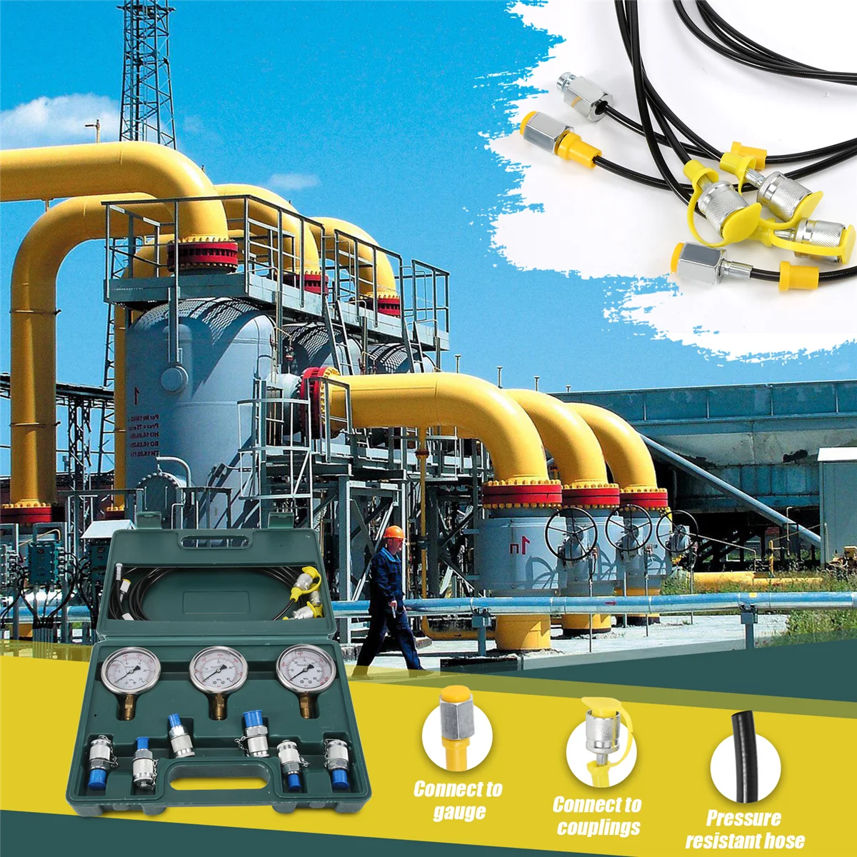 

【Ограниченный на складе!】Гідравлический манометр