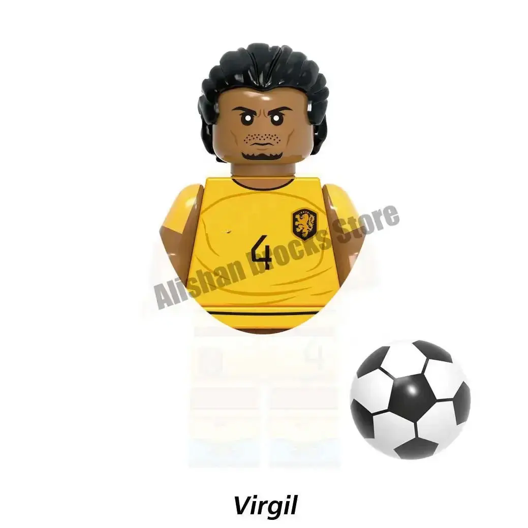 Football Star Series Characters Mini Action Figure Building Blocks Kids Toys For Gifts