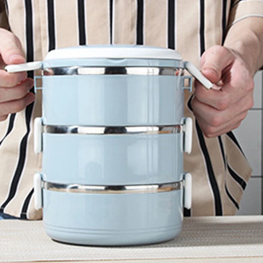 In Acciaio Inox Tazza di Vuoto Zuppa di Pranzo Scatola di Immagazzinaggio Impilabile Più Caldo Cibo Barattolo Termico Zuppa Isolata Thermos