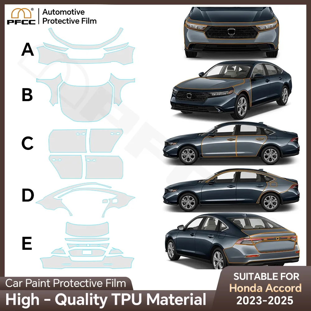 

For Honda Accord 2023 2024 2025 TPU Paint Protection Film Car Body Sticker Anti-scratch Protective Transparent PPF Accessories