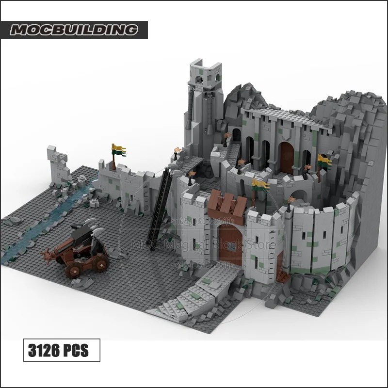 The Rings Movie Set MOC The Two Towers Building Blocks Helms Deep Architecture Model Collection Toys Technology Bricks Gifts