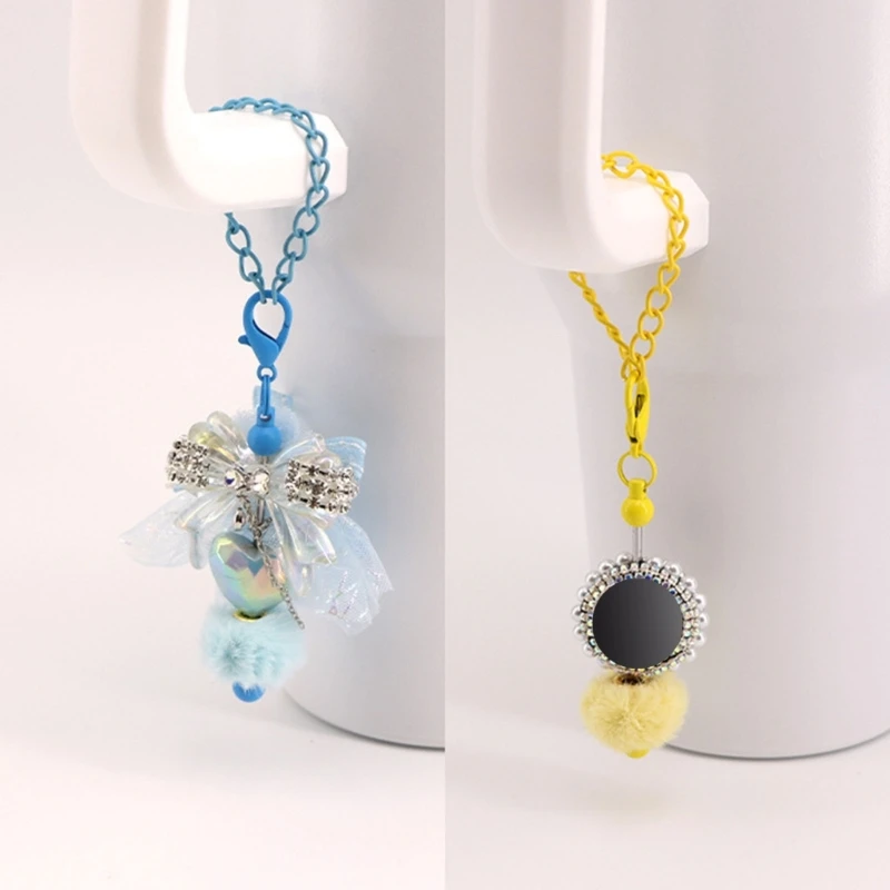 Beaded for Cup Handle Colorful Women Cup Chain Unique Tumbler Accessories Dropship