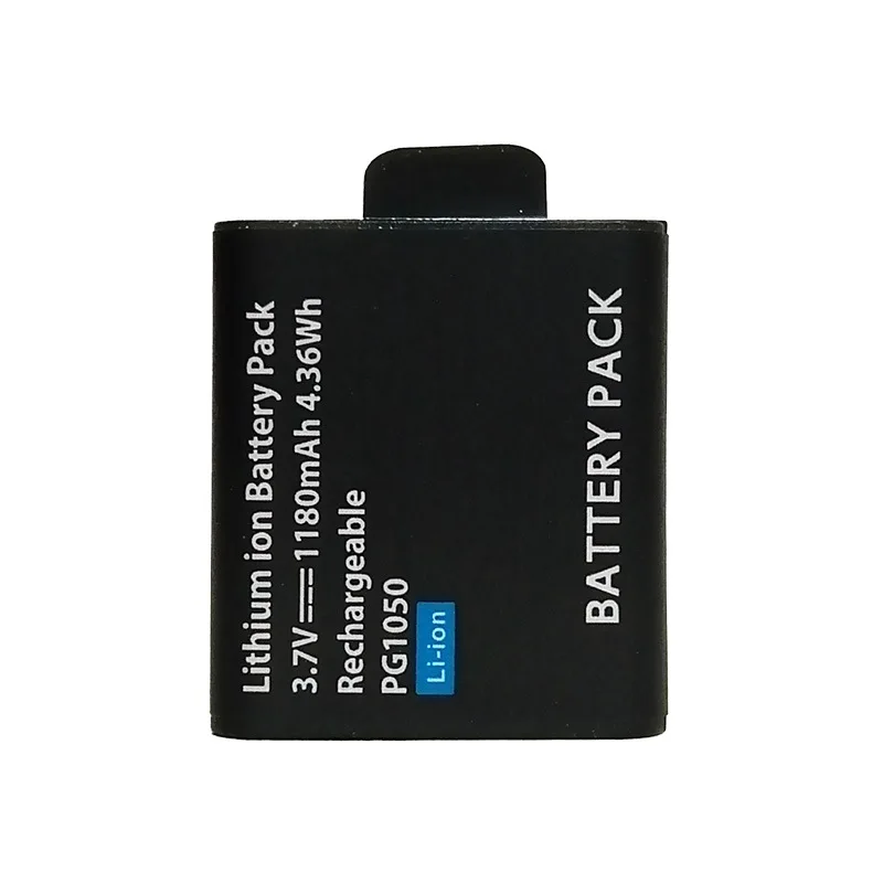 Bateria de íon-lítio 3.7V 1180mAh PG1050 para baterias de câmera de ação esportiva SJCAM SJ4000 SJ5000 SJ6000