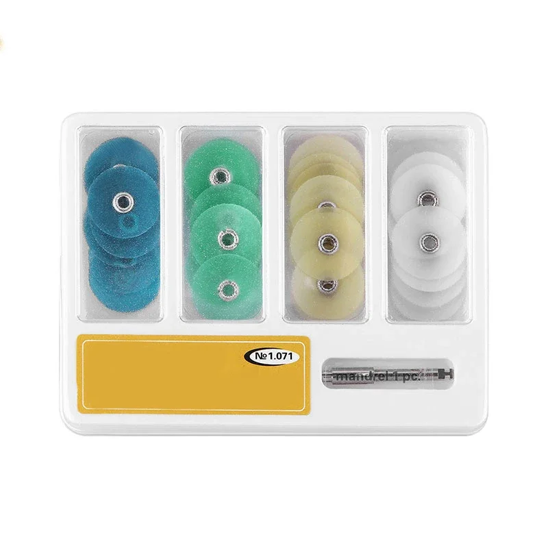 

40Pcs/set Dental Composite Polishing Disc Gross Reduction Contouring Mandrel Stripes Set Teeth Whitening Dental Materials