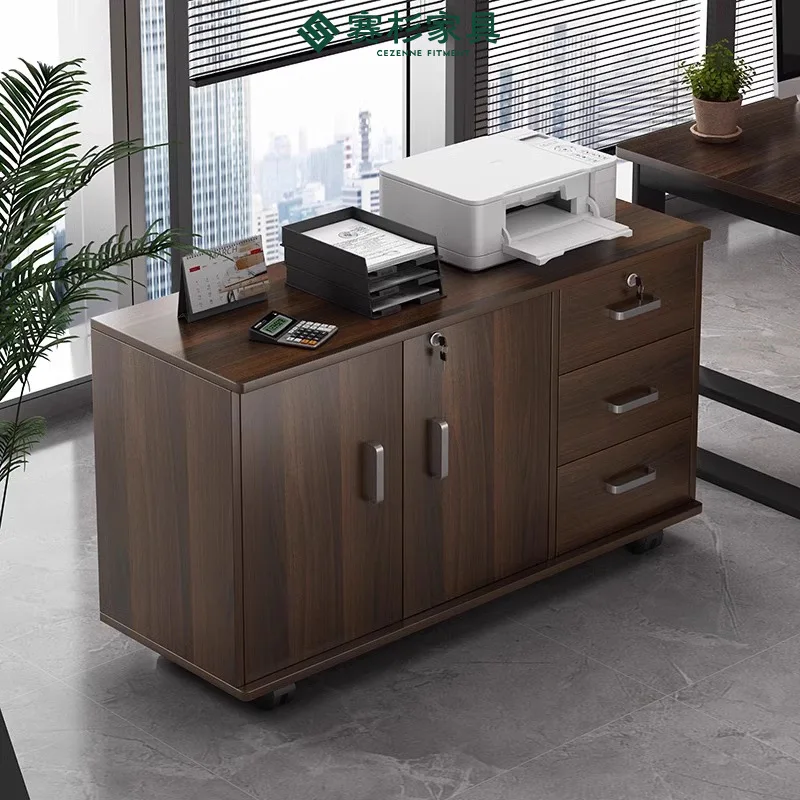 LH Office Documents Locked Drawer Low Cabinet Information Desk Storage Locker