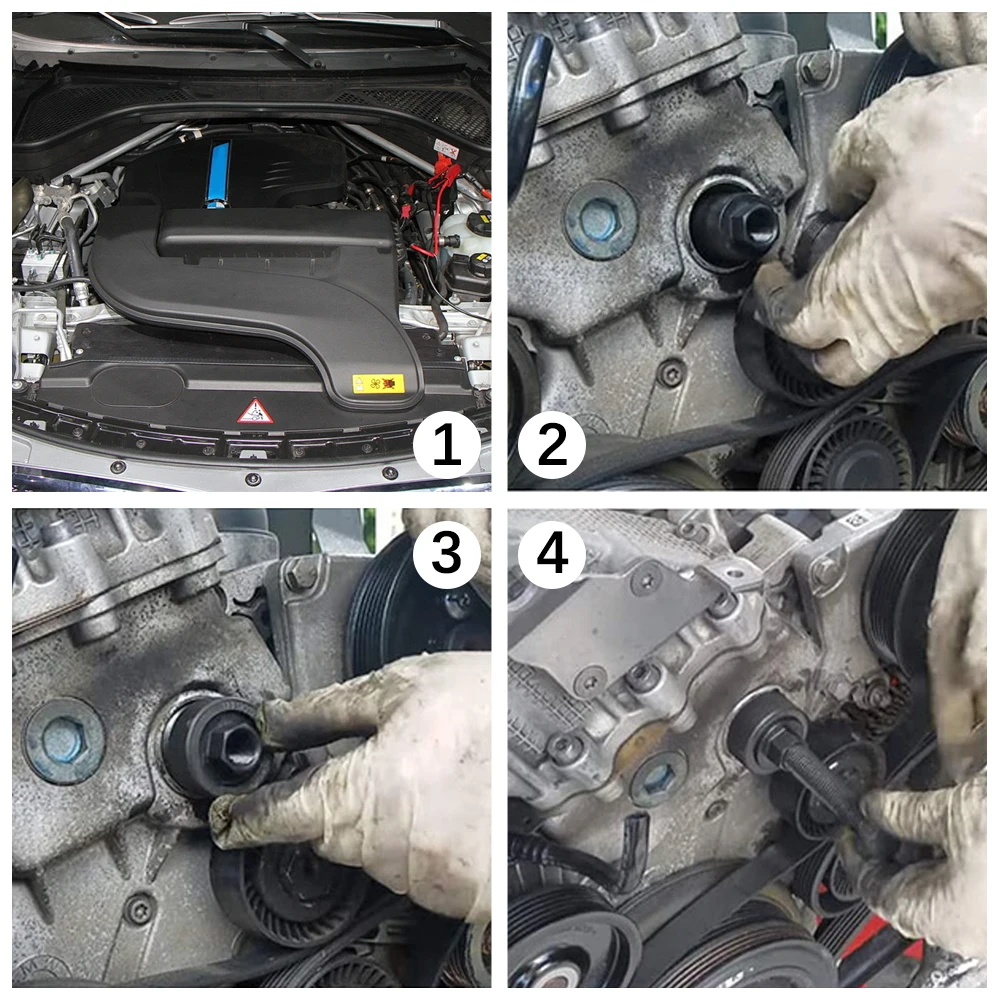 รถดีเซลเครื่องยนต์ PULLER สําหรับ BMW M47 M57 เครื่องยนต์ปั๊มเครื่องมือกําจัดเฟืองโซ่ดึง 1 ชุดถอดชิ้นส่วนซ่อมเครื่องมือ