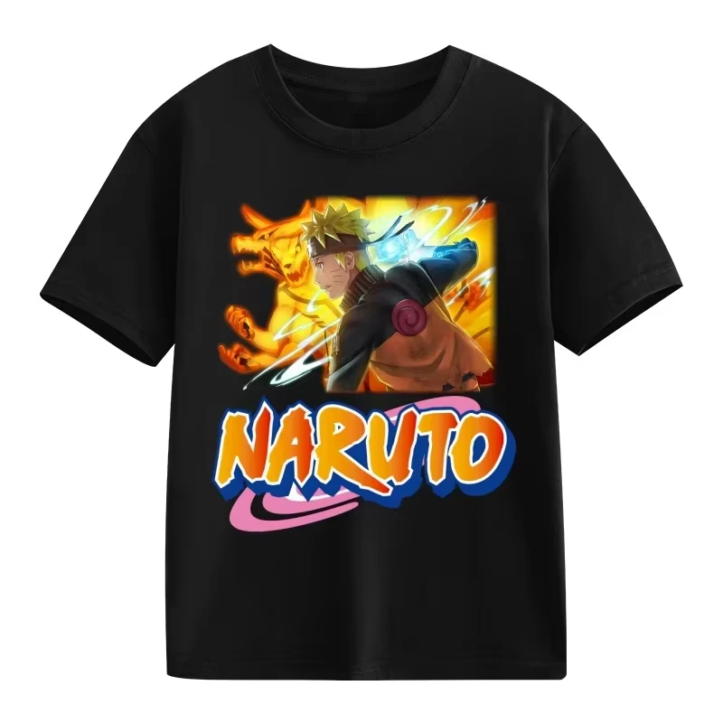 Naruto Minato Namikaze Print T-Shirt for Kids Men Women,Anime Cartoon Casual Short Sleeve Tee,Summer Cotton Tops,Streetwear Gift