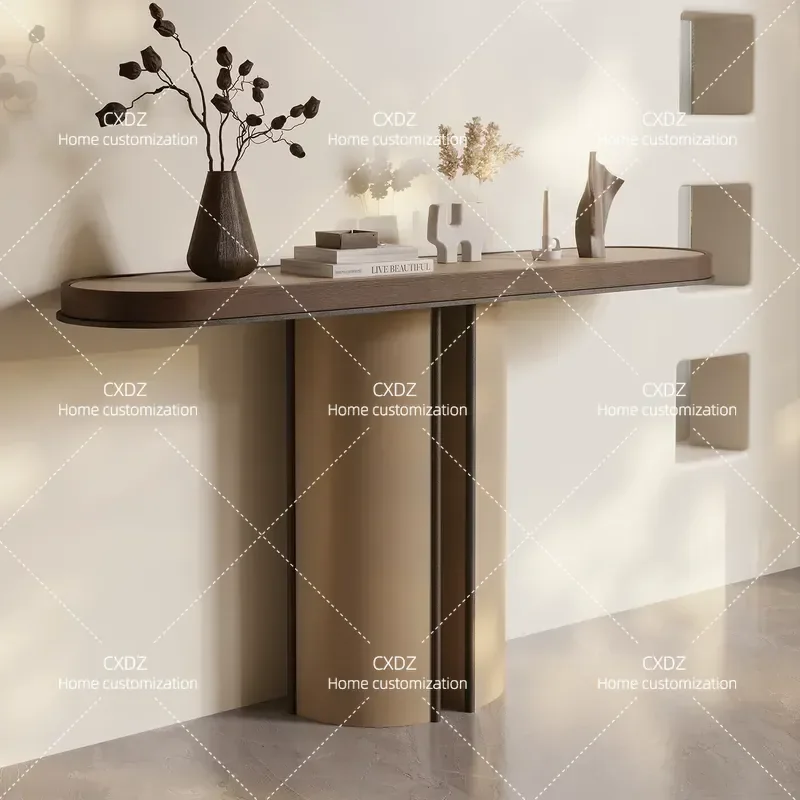 Italian Minimalist Entrance Cabinet Decorative Console Table for Living Room Hallway Corridor Aisle Terrace Creative Art