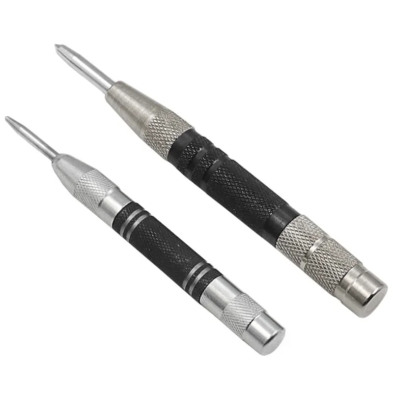 128/155mm Automatische Körner Holzbearbeitung Metall Puncher Stahl Loch Selbst Pin Mark Gefederte Dent Marker Standort hand Werkzeug