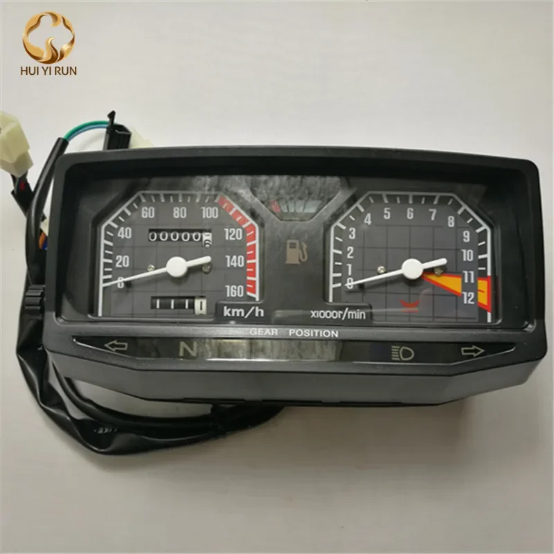 Readable Speedometer Gauge Panel Motorcycle Odometer Instrument LED KM/H Racer ATV for WY