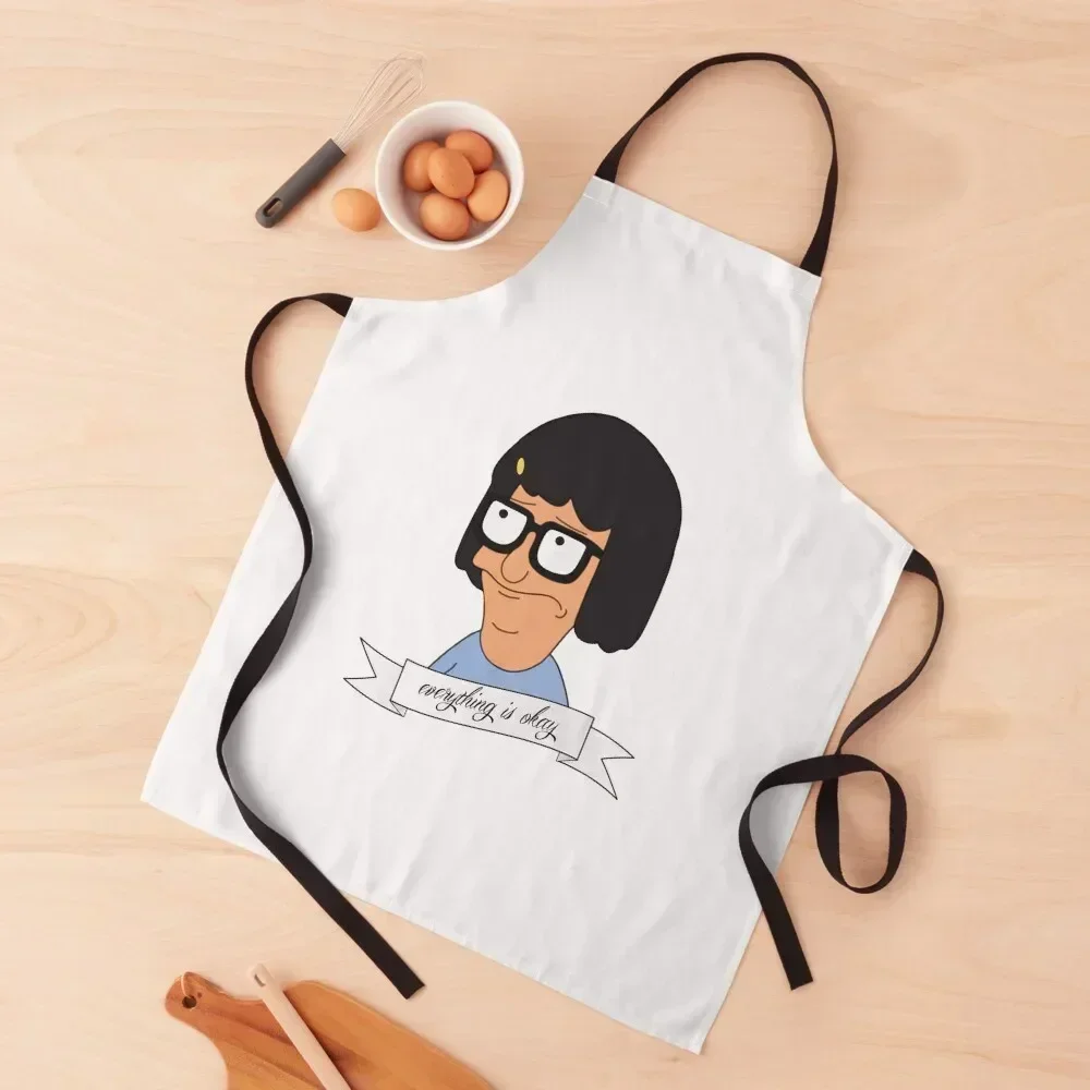 

everything is okay Apron beauty master esthetician Household Items Useful For Kitchen Women Apron