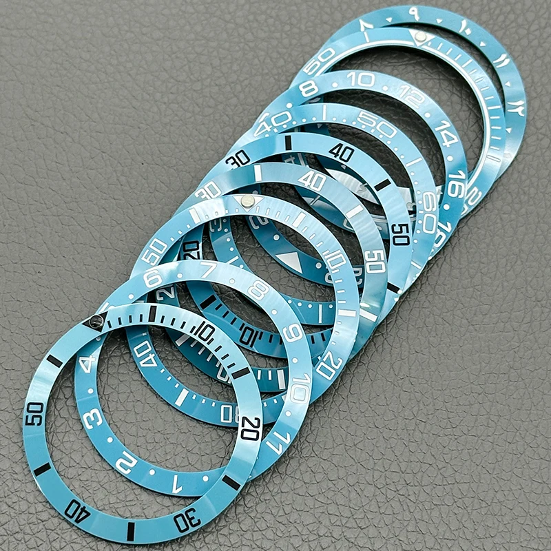 38mm X30.6mm Curved Ceramic Ring SKX007 Bezel Insert NH35 Case Ring Fits SKX007 SKX009 GMT SUB  Watch Case Mod Parts