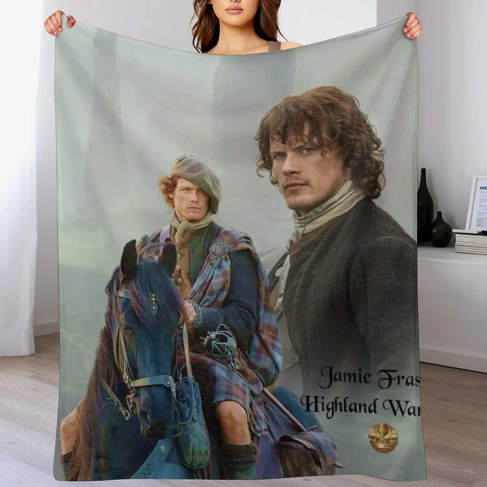 Jamie Fraser-Highland Warrior/Outlander Throw Blanket Baby Heavy Blankets