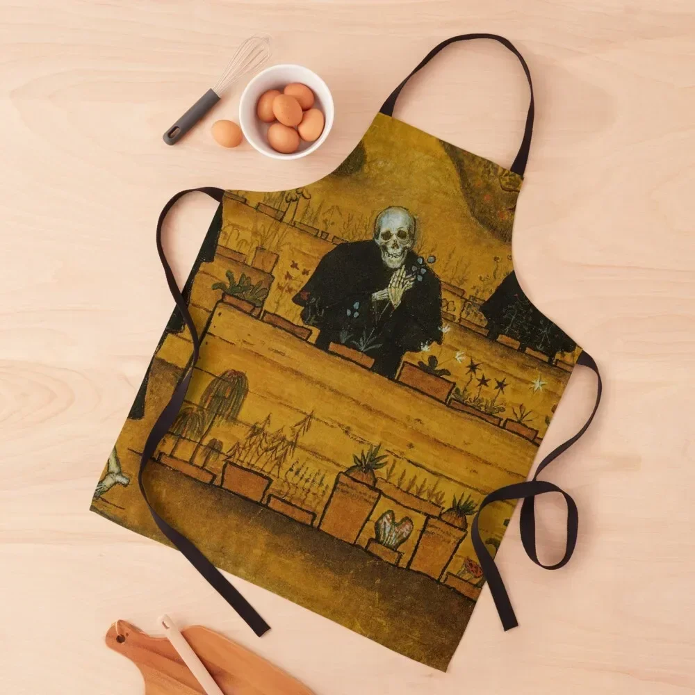 The Garden of Death Apron For Man Haircut kitchen woman Beauty Apron