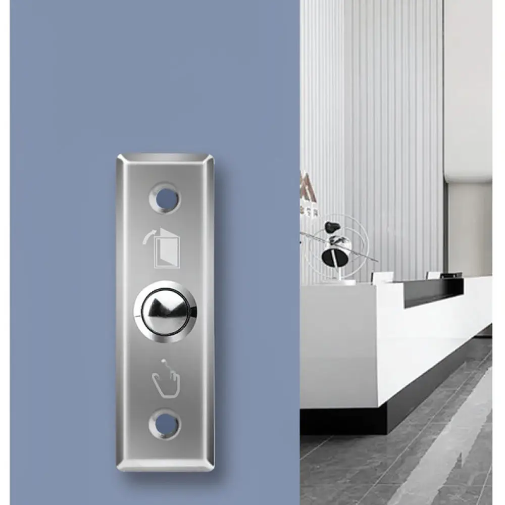 For For AOKOLa Door Exit Release Button 86 Type Square Stainless Steel Switch Automatic Reset Mechanism For Security Access