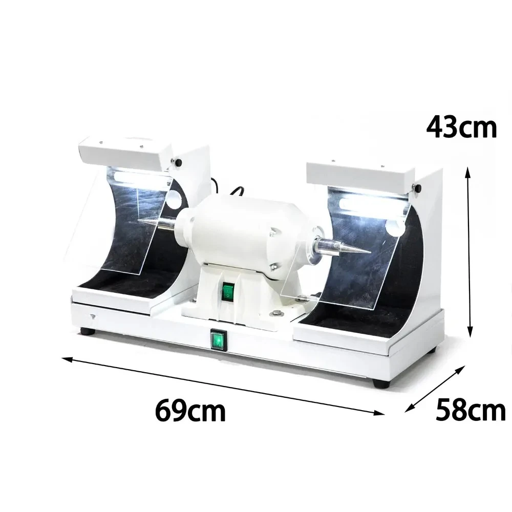 

lab Equipment Polishing Machine High Speed Cutting Lathe Polisher With Two Spindles