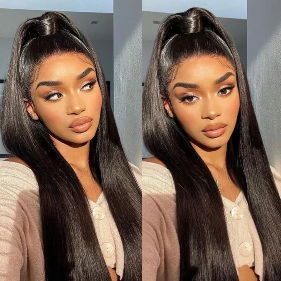 

30 32 Inch 360 Full Lace Wig Human Hair Pre Plucked Hd 13x6 250% Density Straight Lace Frontal Wigs Human Hair For Women