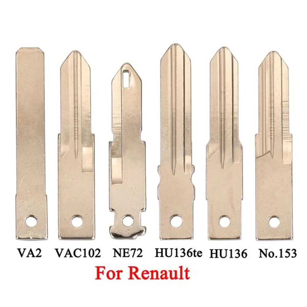 AOKTOOL-llave remota de 2 botones para Renault, 434 MHz, PCF7947, PCF7946, PCF7961M