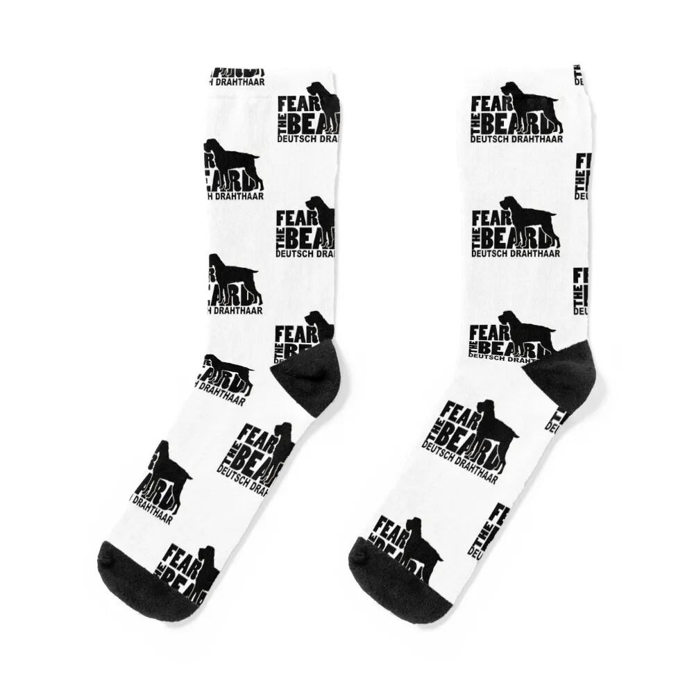 Fear the Beard - Funny Gifts for Deutsch Drahthaar Lovers Socks cotton basketball hockey cycling Women's Socks Men's