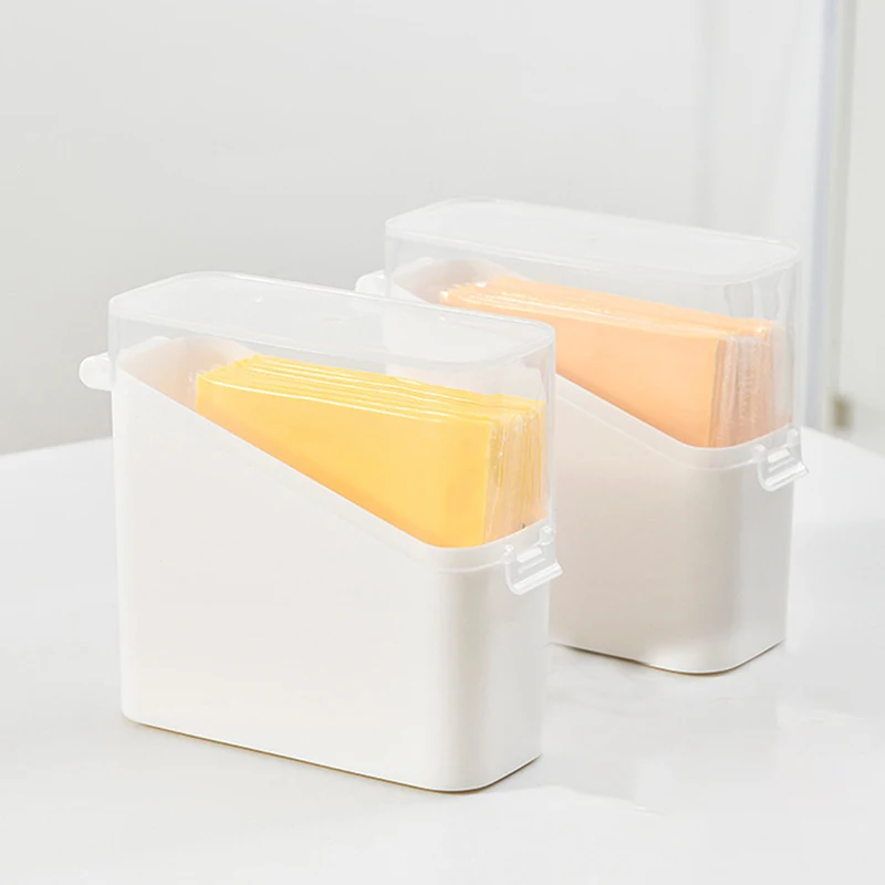 Food Storage Container Cheese Seasoning Packets Container Case Frige Plastic Transparent Organizer Cosmetic Sample Storage Box