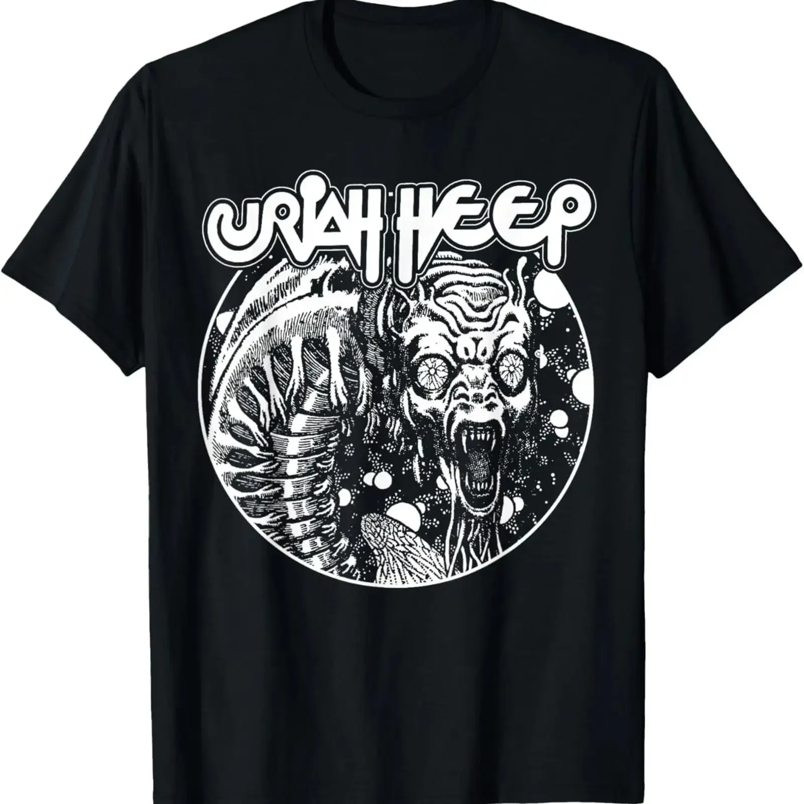 Uriah Heap Winged Worm T Shirt vintage Washed Breathable streetwear Stylish Stretched Soft Versatile Top For Everyday Wear