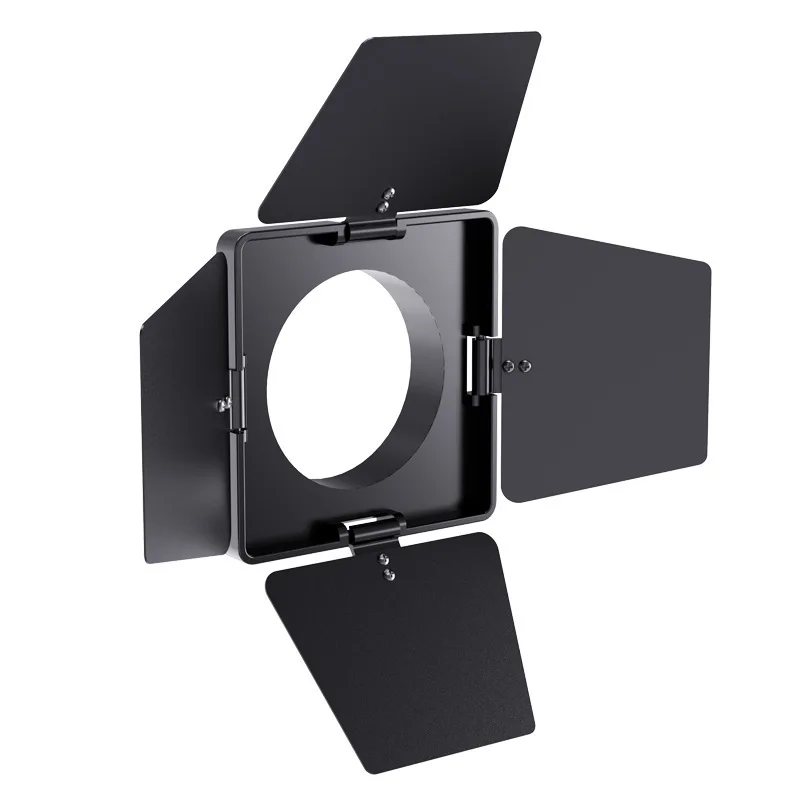 Flitslicht Baffle Vierbladige Licht Baffle voor Bowens Kleine Mount Aluminium Flitslicht Baffle Fit voor ULanzi Video Lights