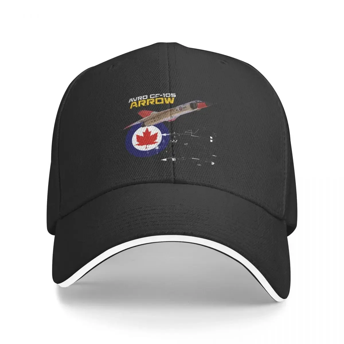 Canadian Avro CF-105 Arrow Baseball Cap Sunscreen hard hat black Luxury Cap Mens Women's