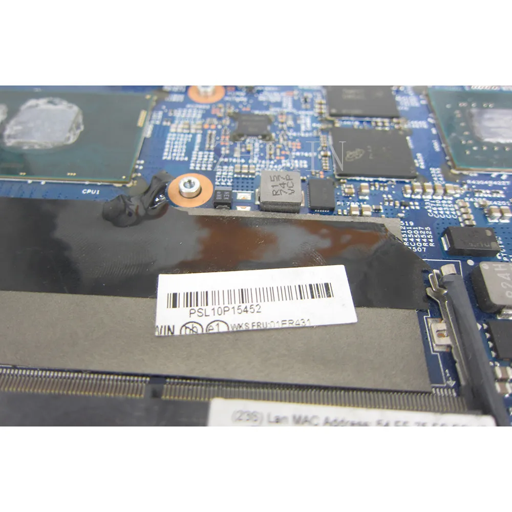 Imagem -02 - Placa-mãe Portátil para Lenovo Thinkpad Placa-mãe com I77600u Cpu Ddr4 Lts1 mb 16820-1 448.0ab08.0011 01er431 T570 Mainboard