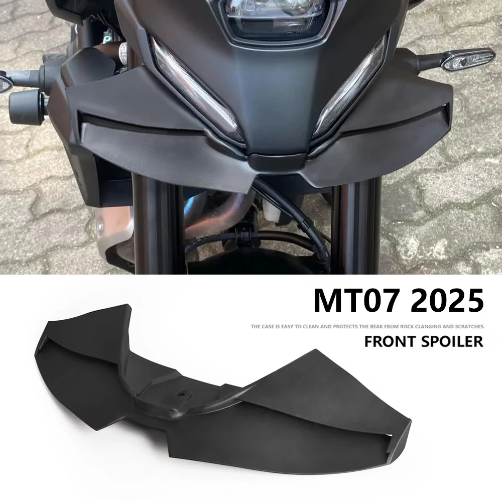 

Передний спойлер мотоцикла MT07 2025, нижний спойлер, передняя губа для YAMAHA MT 07 MT-07 2025, аэродинамический обтекатель ветрового крыла, крылышки