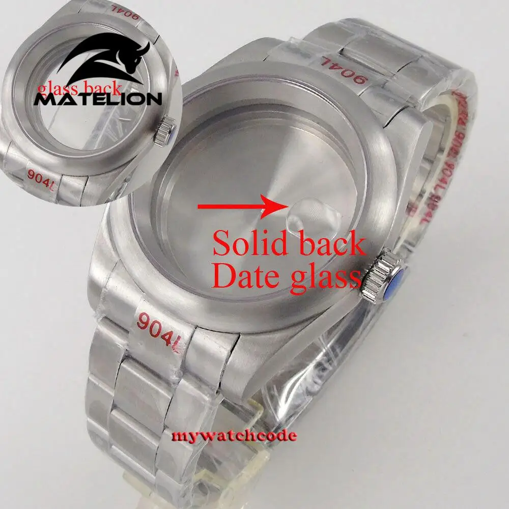 

Brushed 39mm Sapphire Glass Automatic Watch Case Fit NH35A NH36A 7S26 Movement