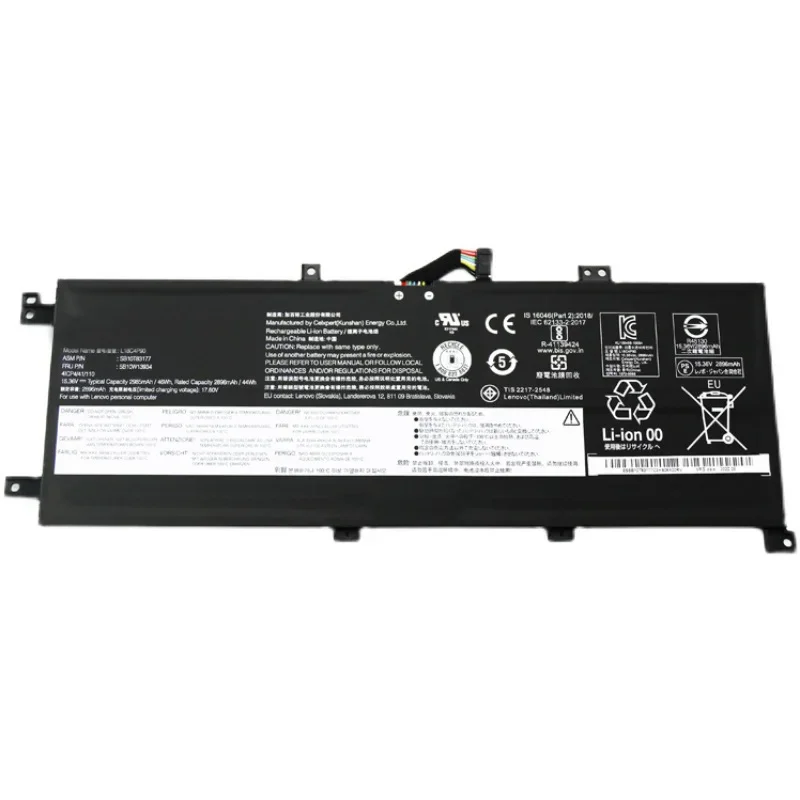 15.36V 46Wh Battery L18M4P90 L18C4P90 L18D4P90 For Lenovo Thinkpad New S2 2019 2020  L13 Yoga 20R5 20R6 SB10T83120