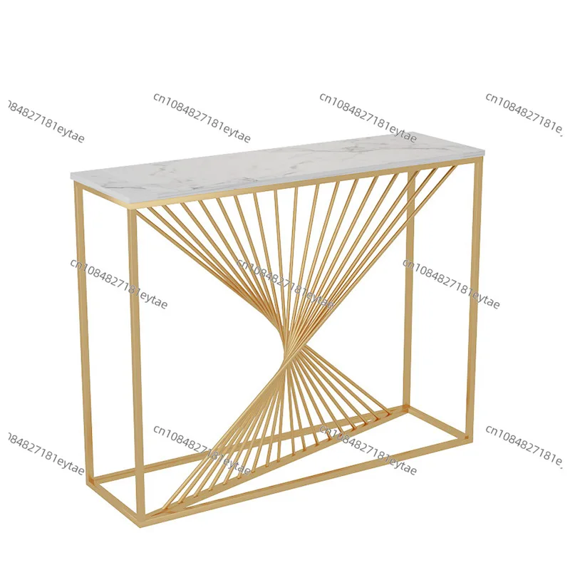 

Скандинавский современный простой мраморный входной столик, декоративный входной столик для гостиной из кованого железа, напорный входной шкаф