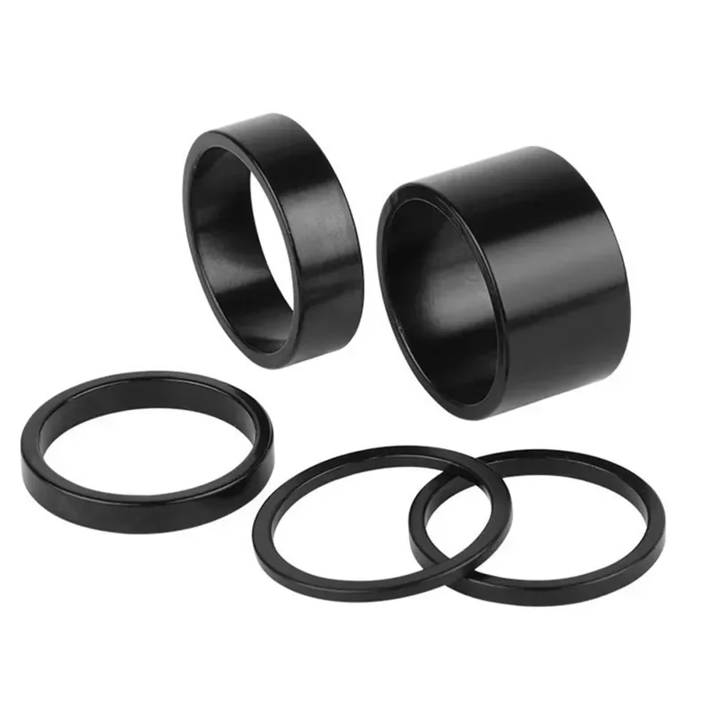 5Pcs Aluminum Headset Spacers 2‑20mm for 28.6mm Steerer Tube MTB Road BMX Bike Fork Stem Height Adjust Washers