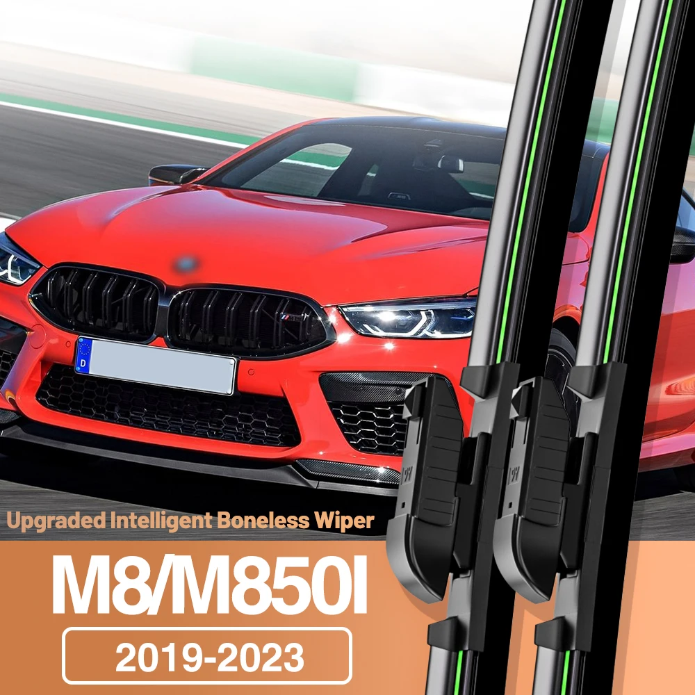 

2pcs For BMW M8 M850I 2019-2023 Front Windshield Wiper Blades Windscreen Window Accessories 2020 2021 2022