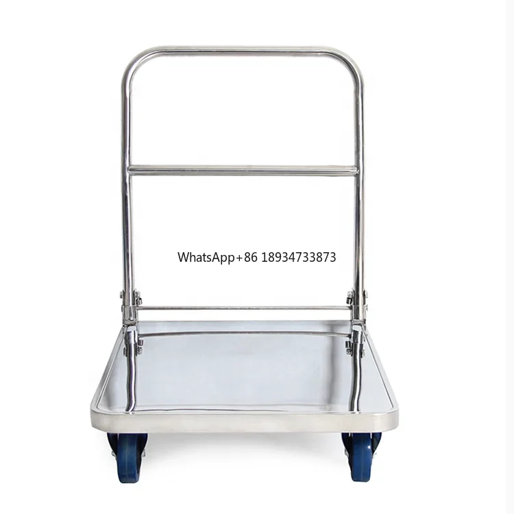 WBD stainless steel platform trolley heavy load industrial Stainless Steel Trolley Cart