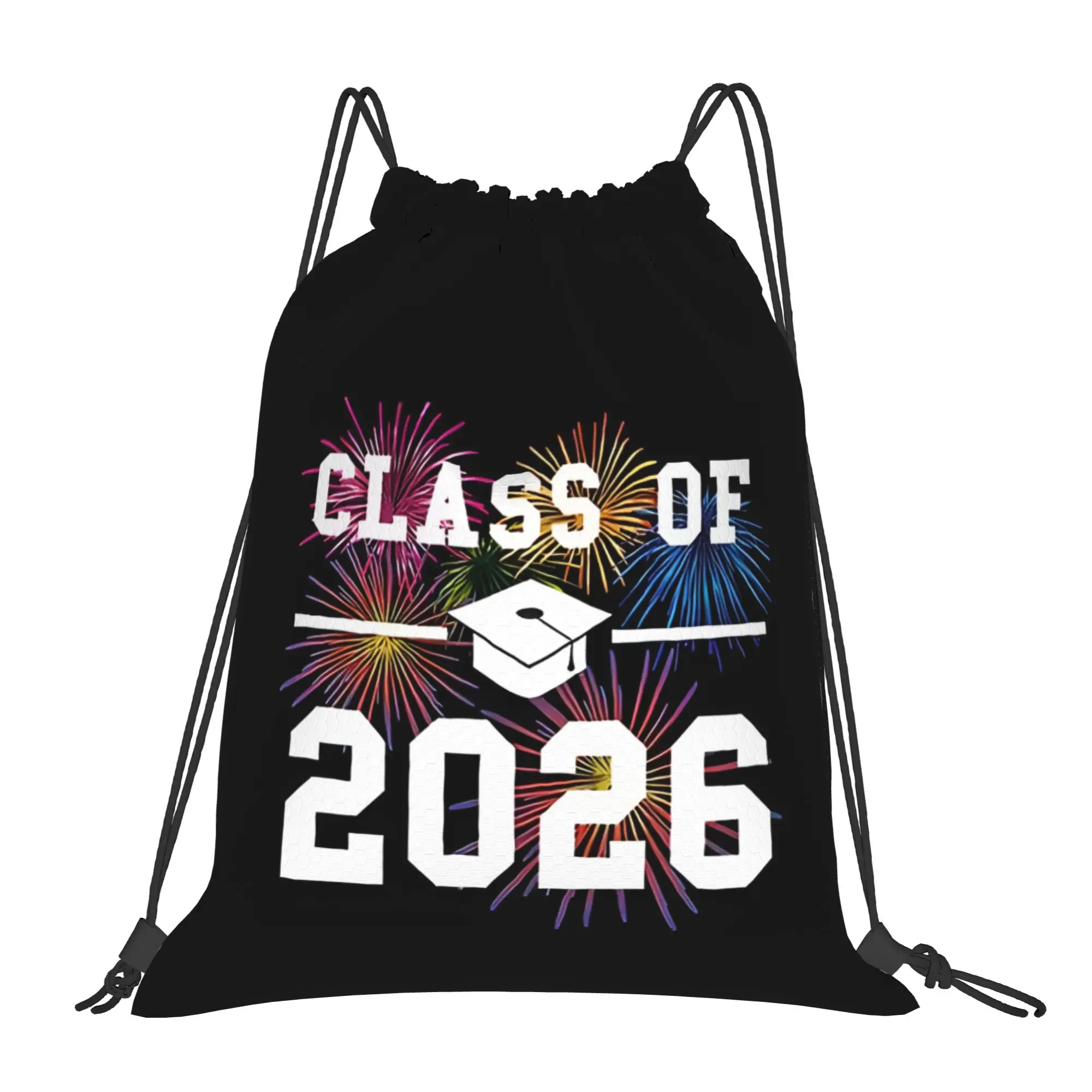 Class Of 2026 Green Graduation in 2026 Drawstring Bags Hiking Unisex Storage Organize Bundle Pocket Rope Bag