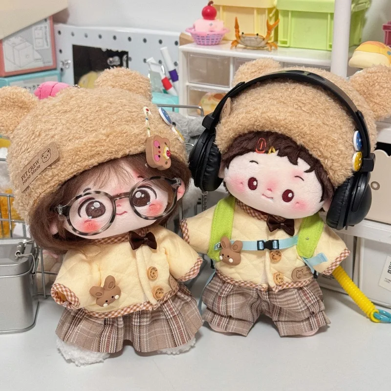 

20cm Cotton Doll Men'S Clothing Plush Toy Changing Outfit Cute Super Cute Creative And Fun Accessories For Butter Teddy Bear