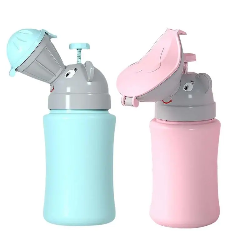Toilette portatile per l'igiene del bambino Orinatoio per ragazze dei ragazzi Viaggio all'aperto Bottiglia per pipì a tenuta stagna Tazza per bambini Comodo vasino per l'addestramento alla toilette