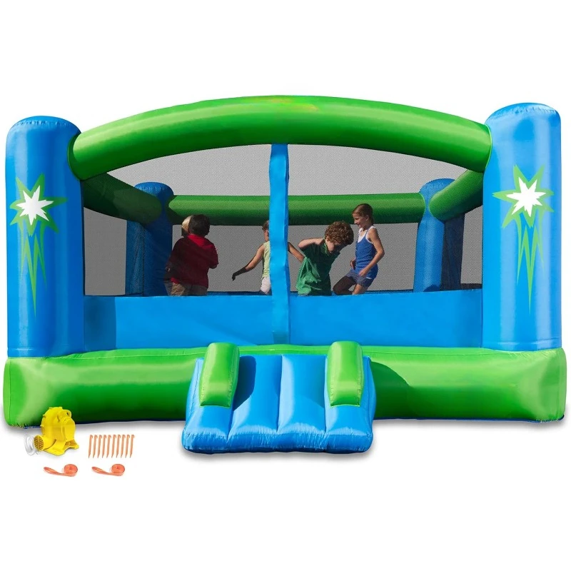 Big Ol Bouncer  15x12 Inflatable Bounce House with Blower   Huge  Premium Quality - 6 Players