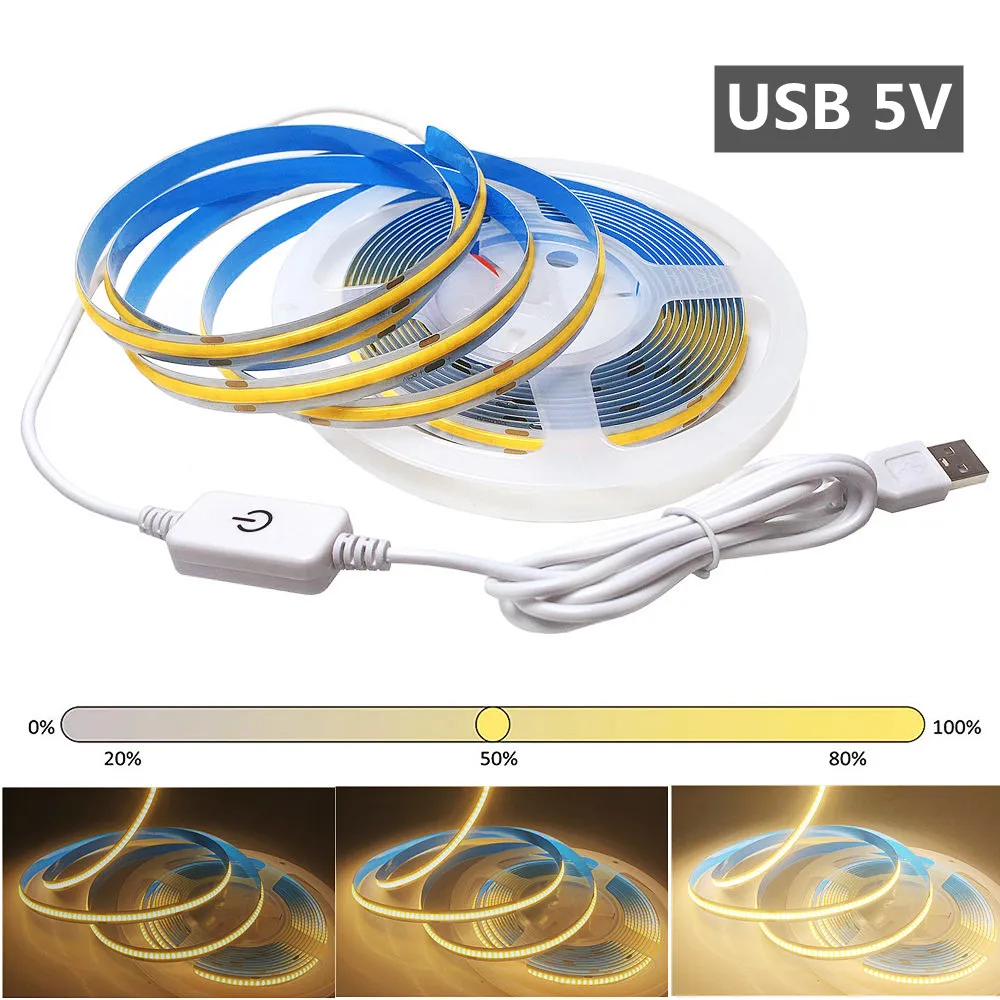 fita-de-led-cob-dc-5v-de-alta-densidade-320-leds-branco-quente-natural-flexivel-com-usb-e-interruptor-tatil-regulavel-para-iluminacao-linear