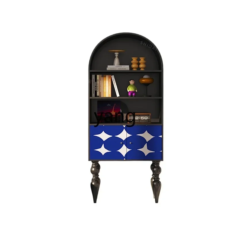 LH light luxury solid wood storage display cabinet living room entrance storage decoration study tea room storage