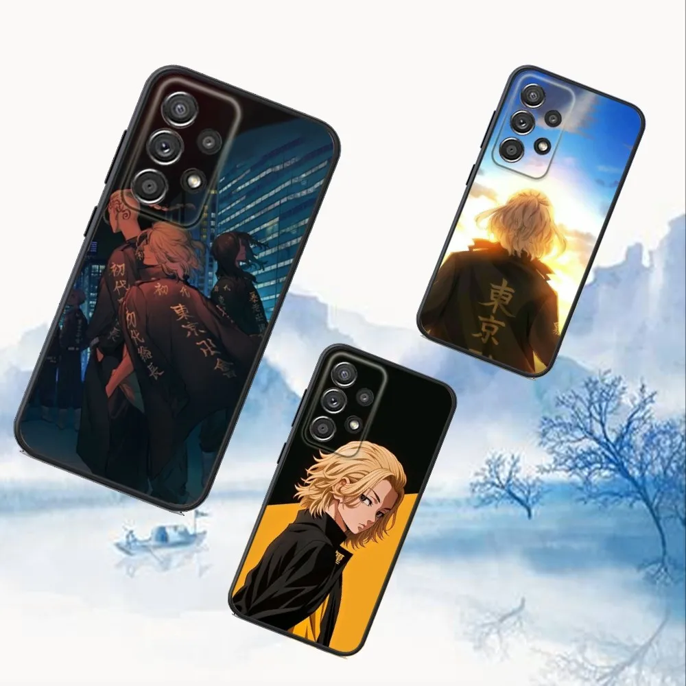 

T-Tokyo Revengers Anime Phone Case For Samsung S25,S24,S21,S22,S23,S30,Ultra,S20,Plus,Fe,Lite,Note,10,9,5G Black Cover