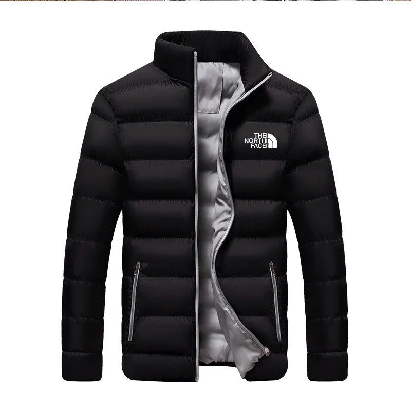 2024 Winter Fashion New Men\'s Zipper Stand up Collar Cotton Jacket Casual Thickened Warm Pike Hip Hop Street Sports Jacket