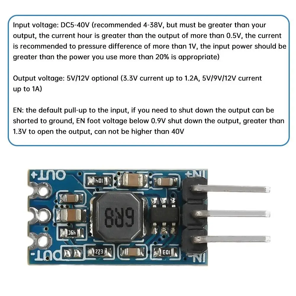 

5-40V Input DC-DC Buck Module Mini Overload Protection Power Module Universal Step-down Converter Electronic Projects