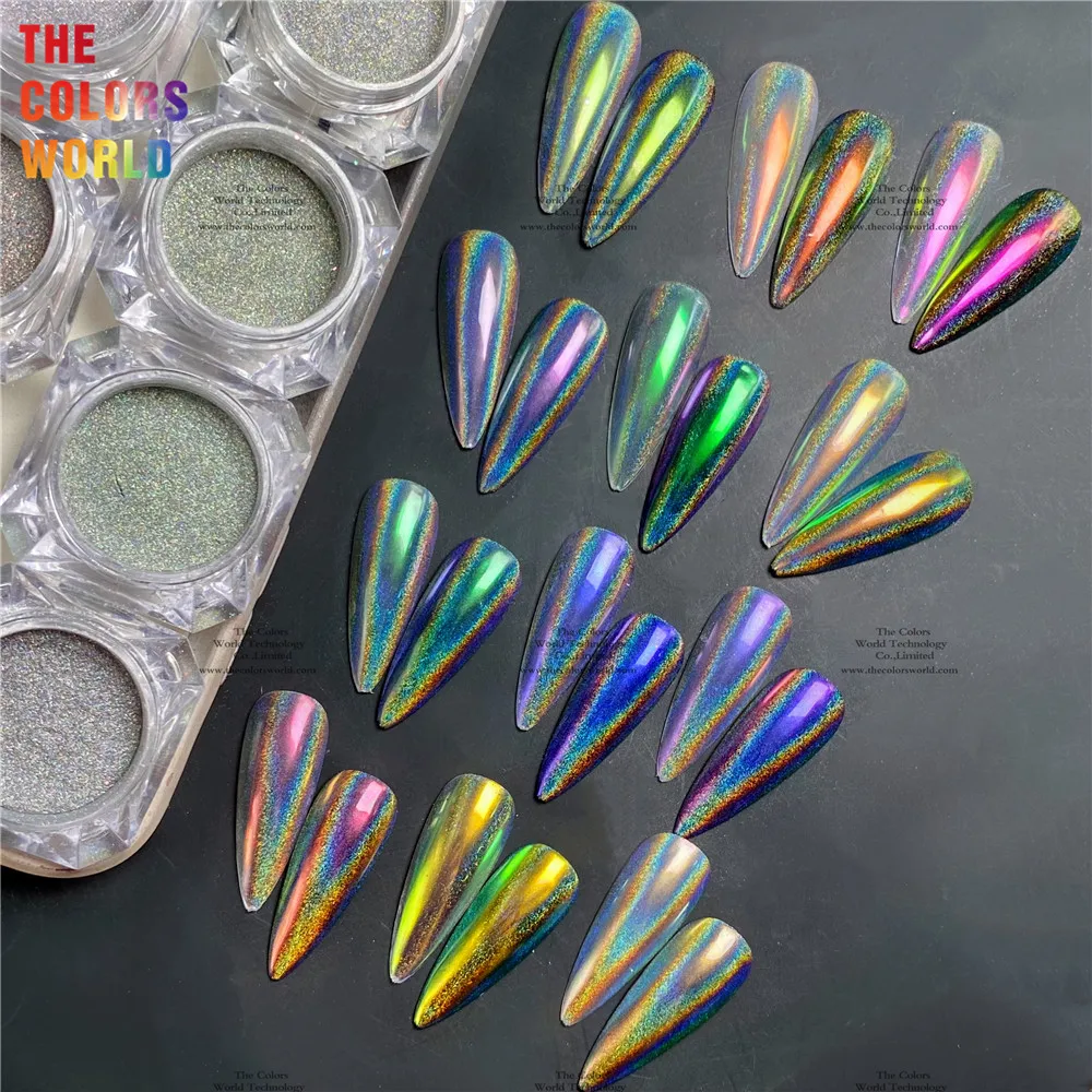 TCT-752 Holographic Mirror Chameleons Resin Pigment Glitter Discolored Pearlescent Powder Crystal Epoxy Resin Jewelry Making Dye