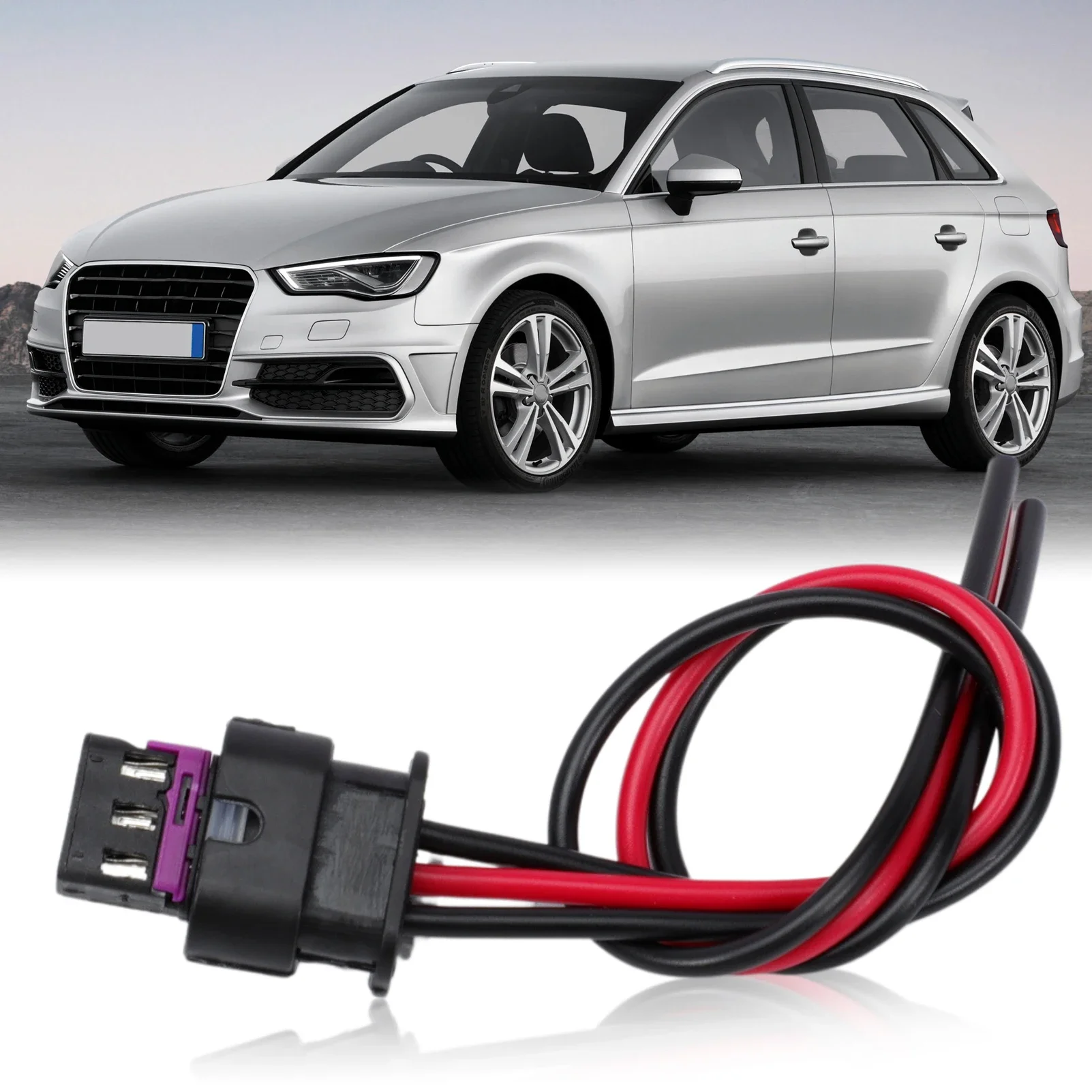 2 PCS 4F0973703 Parking Sensor Plug Connector Wire For VW GOLF PASSAT Audi A1 A3 A4 A6 A7 Q5 Q7 R8 TT 4H0973703