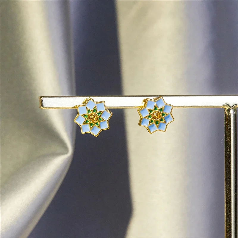 

1Pair New Retro Simple Geometric Women earrings Fashion Personality Niche Design earrings wholesale